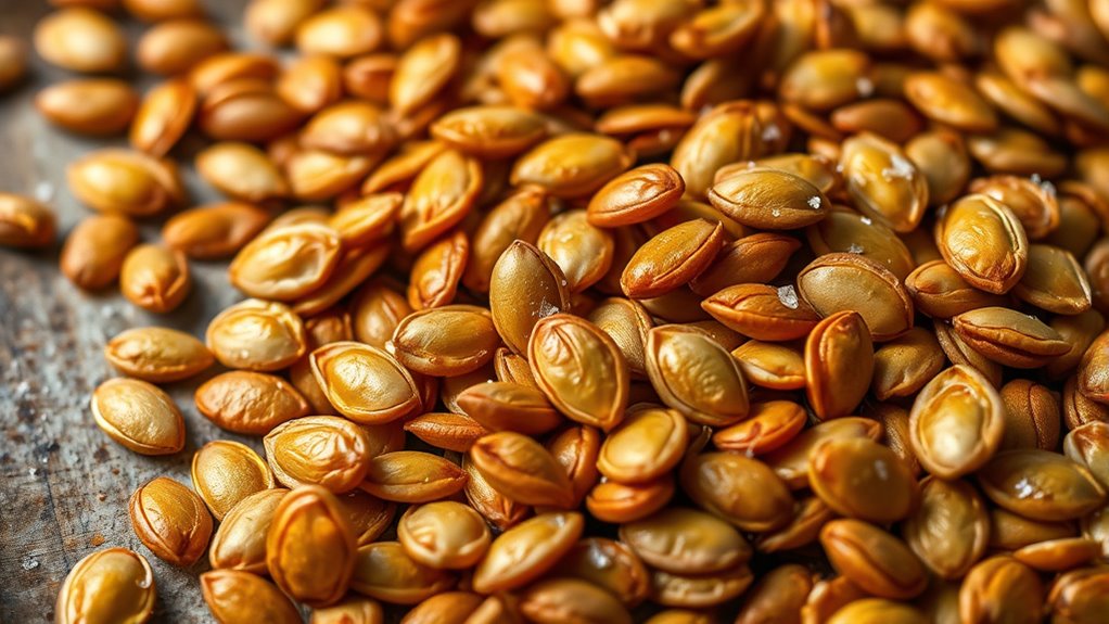bake pumpkin seeds crispy