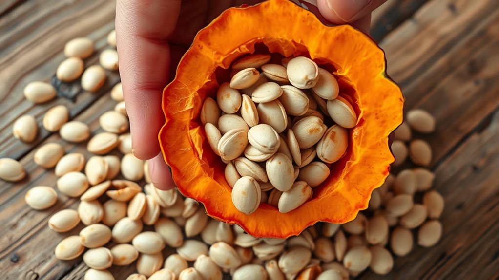 enjoy roasted pumpkin seeds