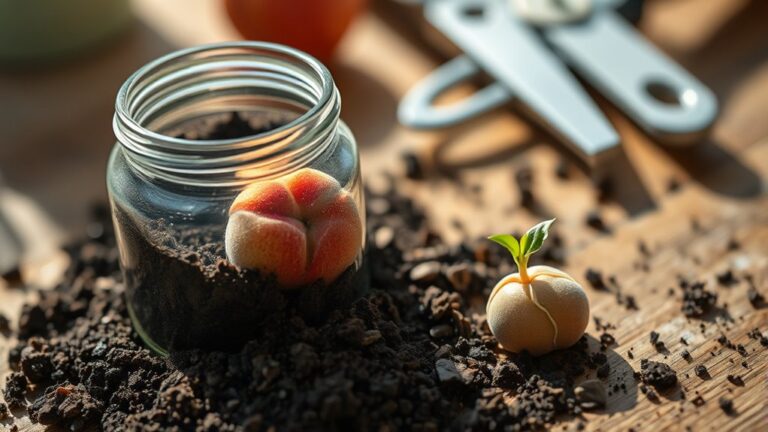germinating peach seeds easily