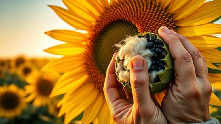 harvesting sunflower seeds easily