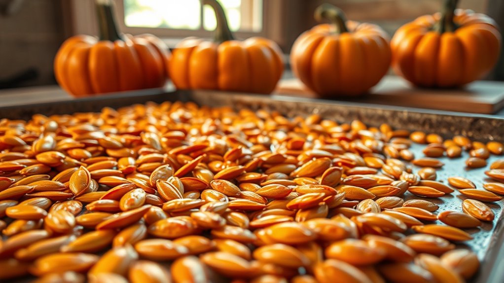 perfectly roasted pumpkin seeds