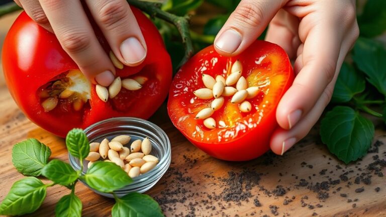 planting fresh tomato seeds