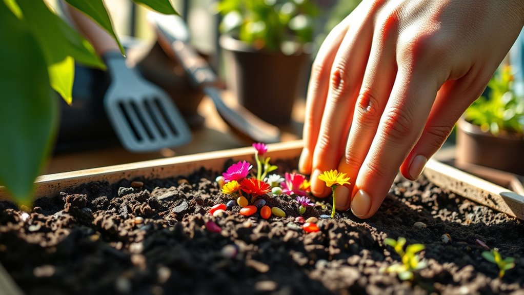 seed planting for flowers
