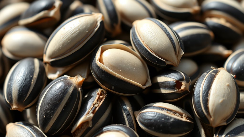 sunflower seed shell consumption